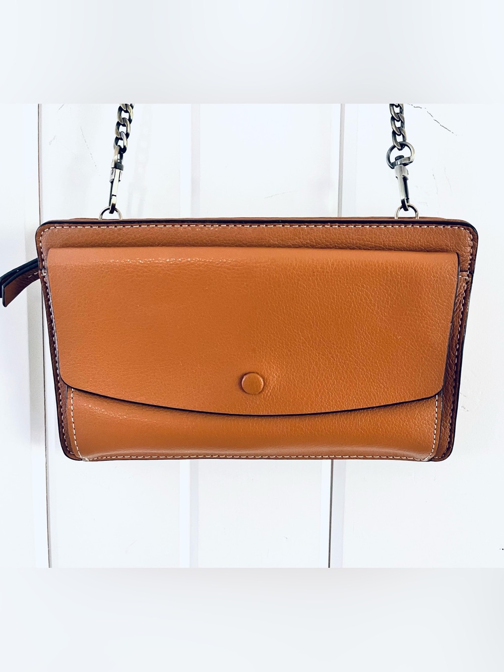 Halogen Tan Leather Convertible Crossbody from Nordstrom